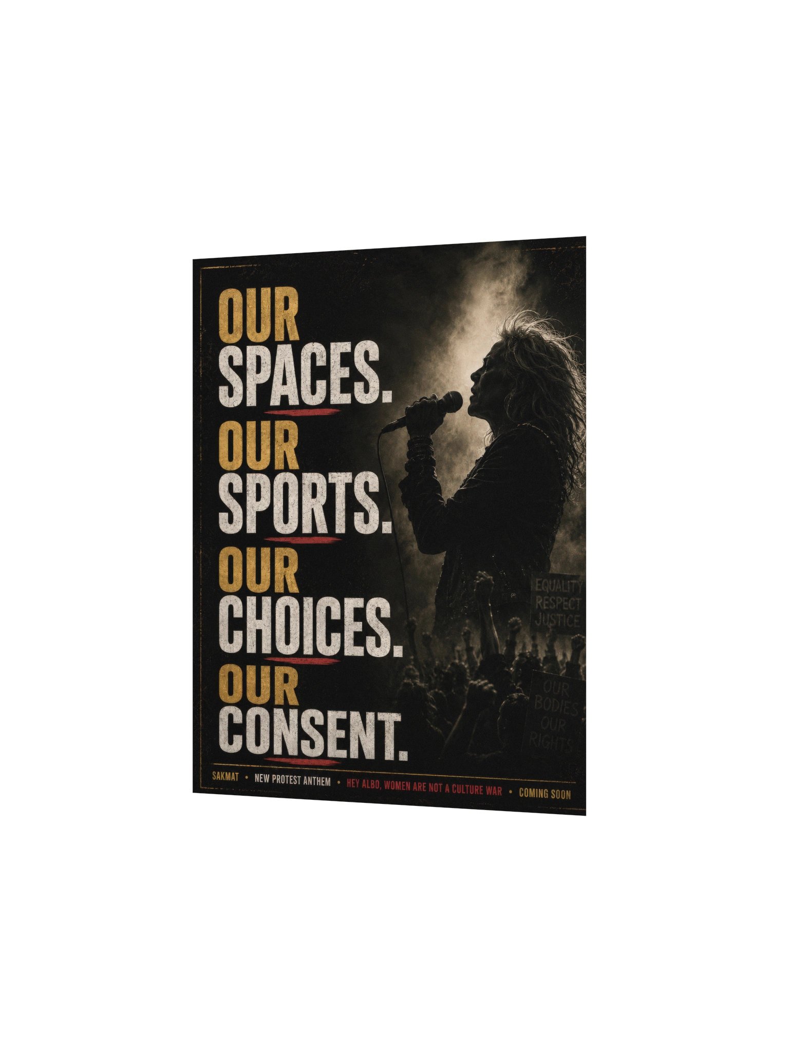 Our Spaces, Our Choices Protest Poster product image (3)