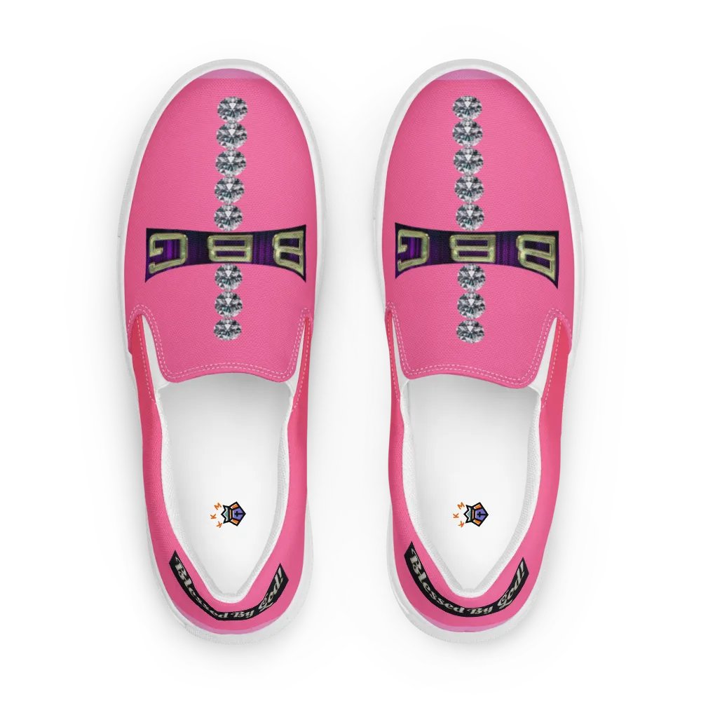 BBG Pink Diamond Cross Women's Slip On product image (7)