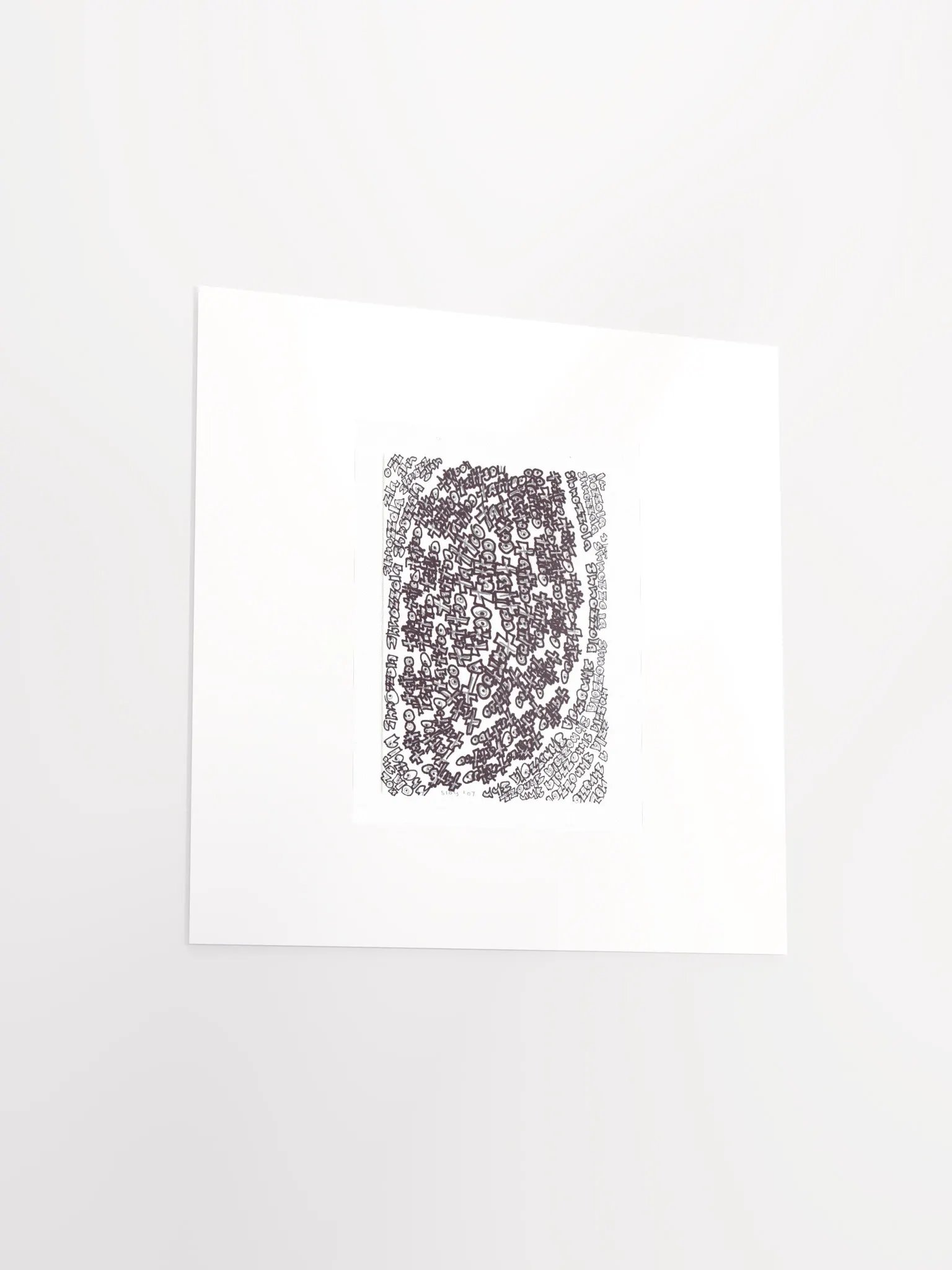 shnozolla tattoo panel card print product image (3)