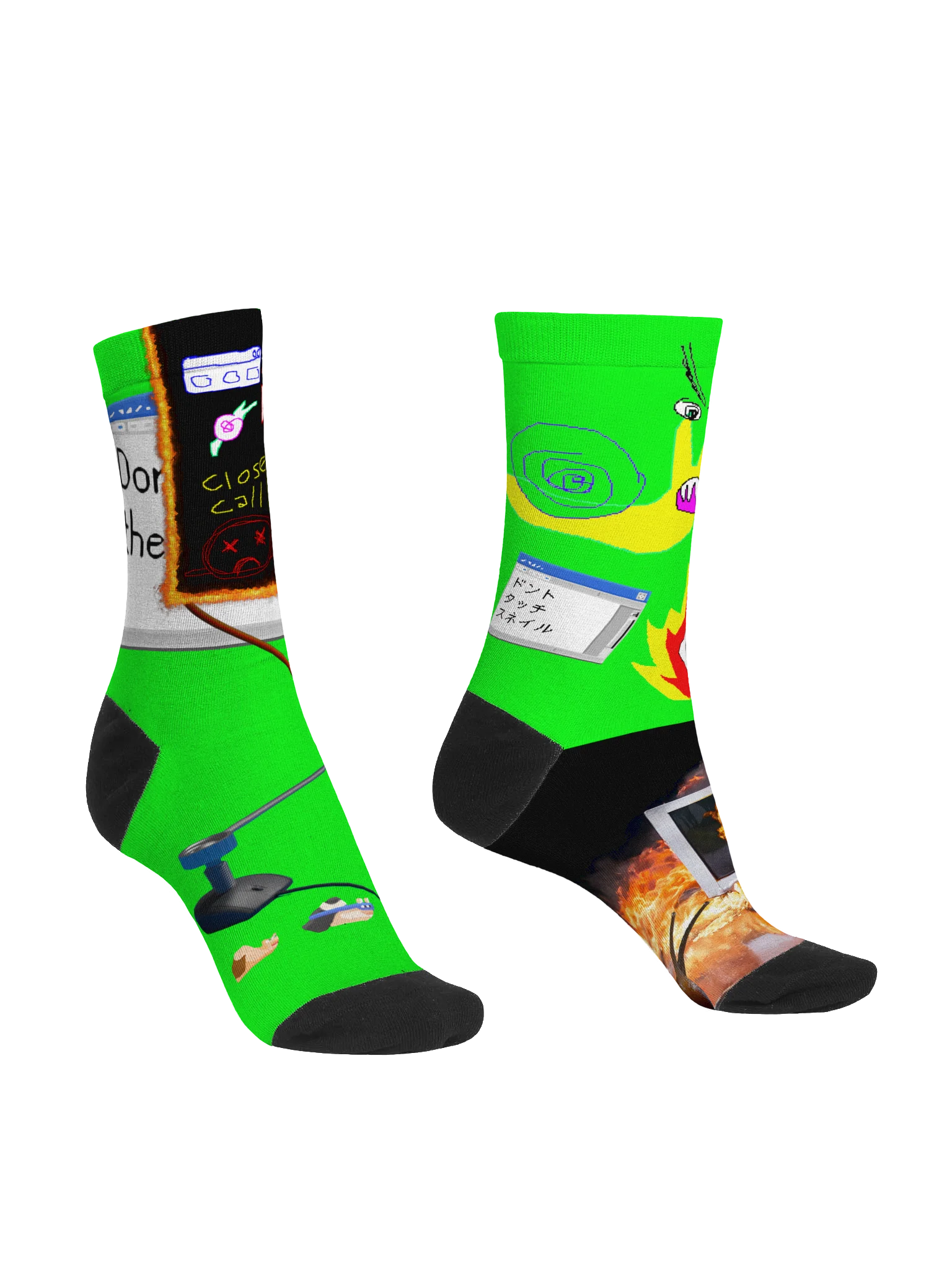 DTTS - Green Collage Socks product image (4)