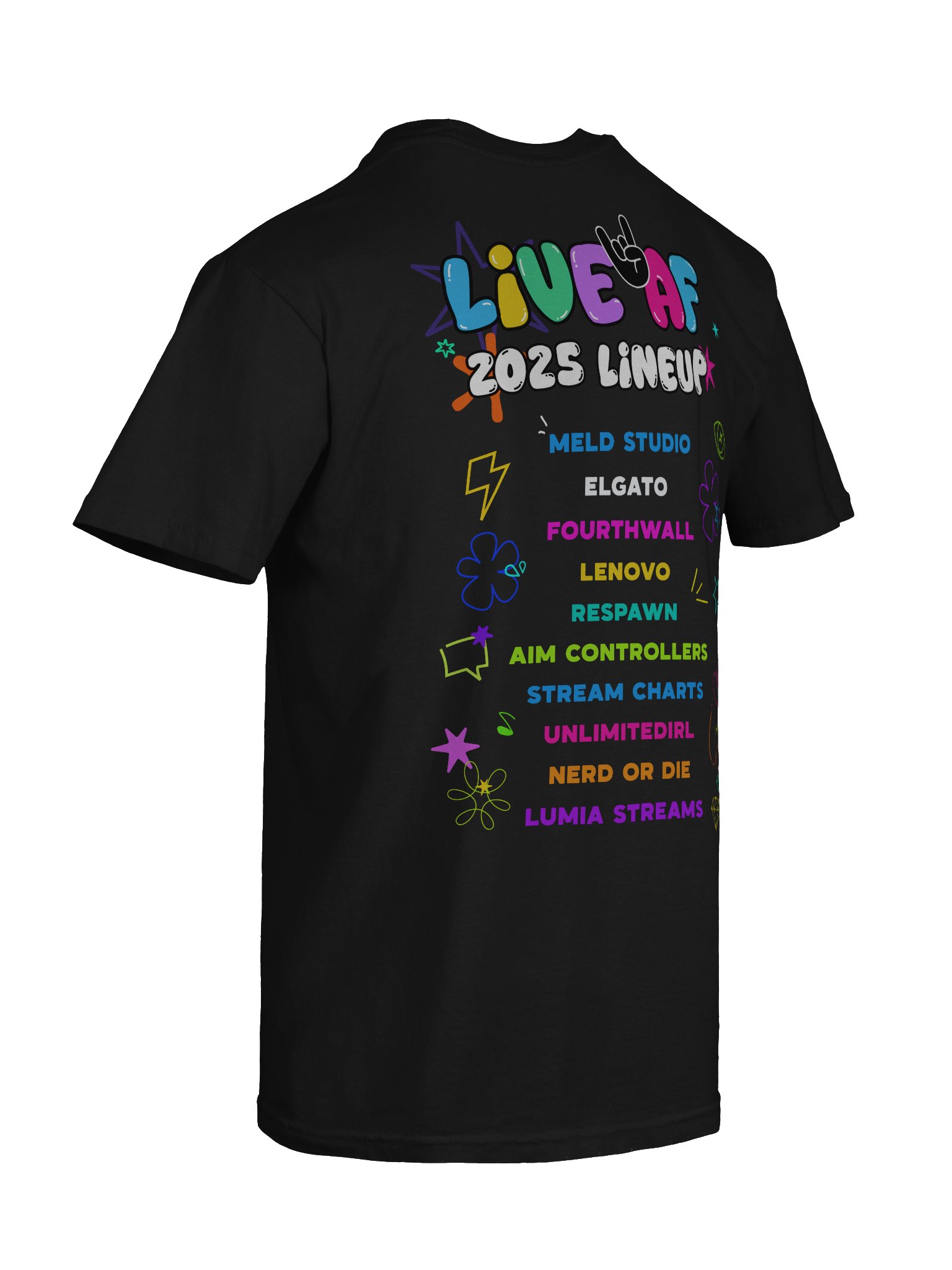 LiveAF 2025 T-Shirt product image (10)