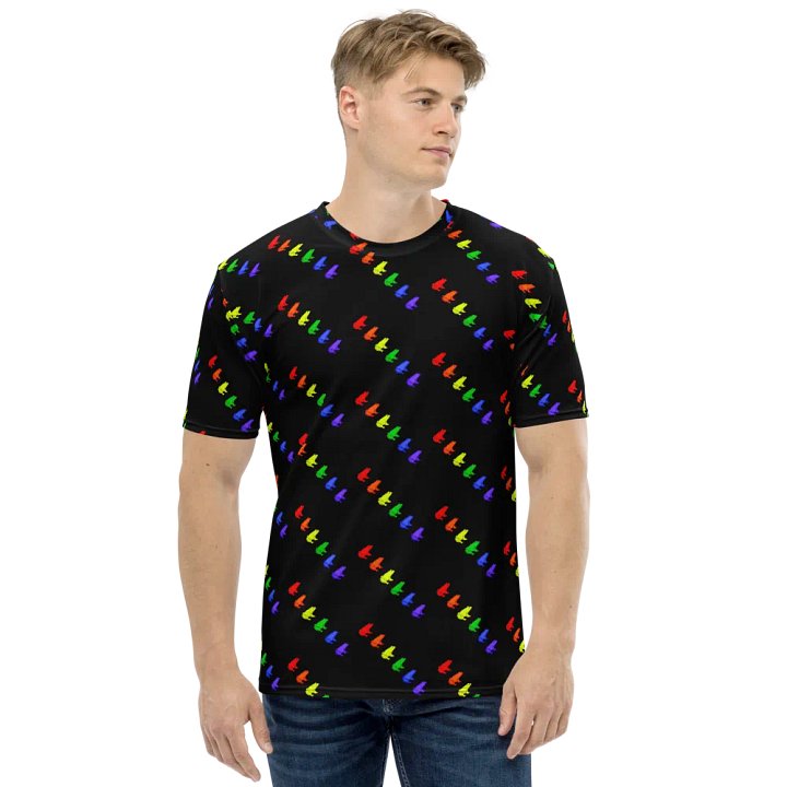 Gay Frogs All Over Print Tee - Black product image (1)