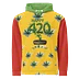 Happy 420 Leafy All-Over Hoodie