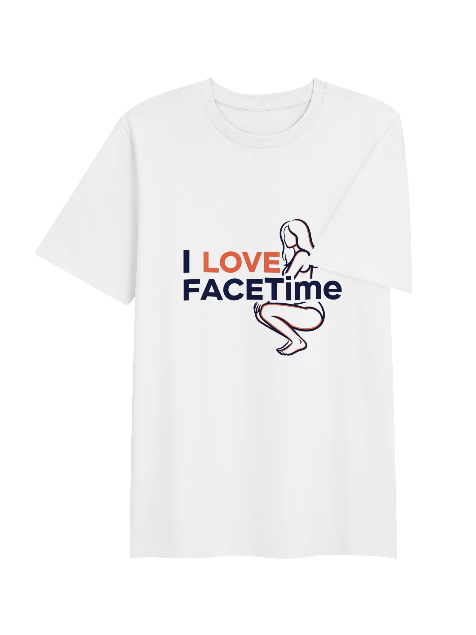 I Love FaceTime Novelty T-Shirt product image (4)