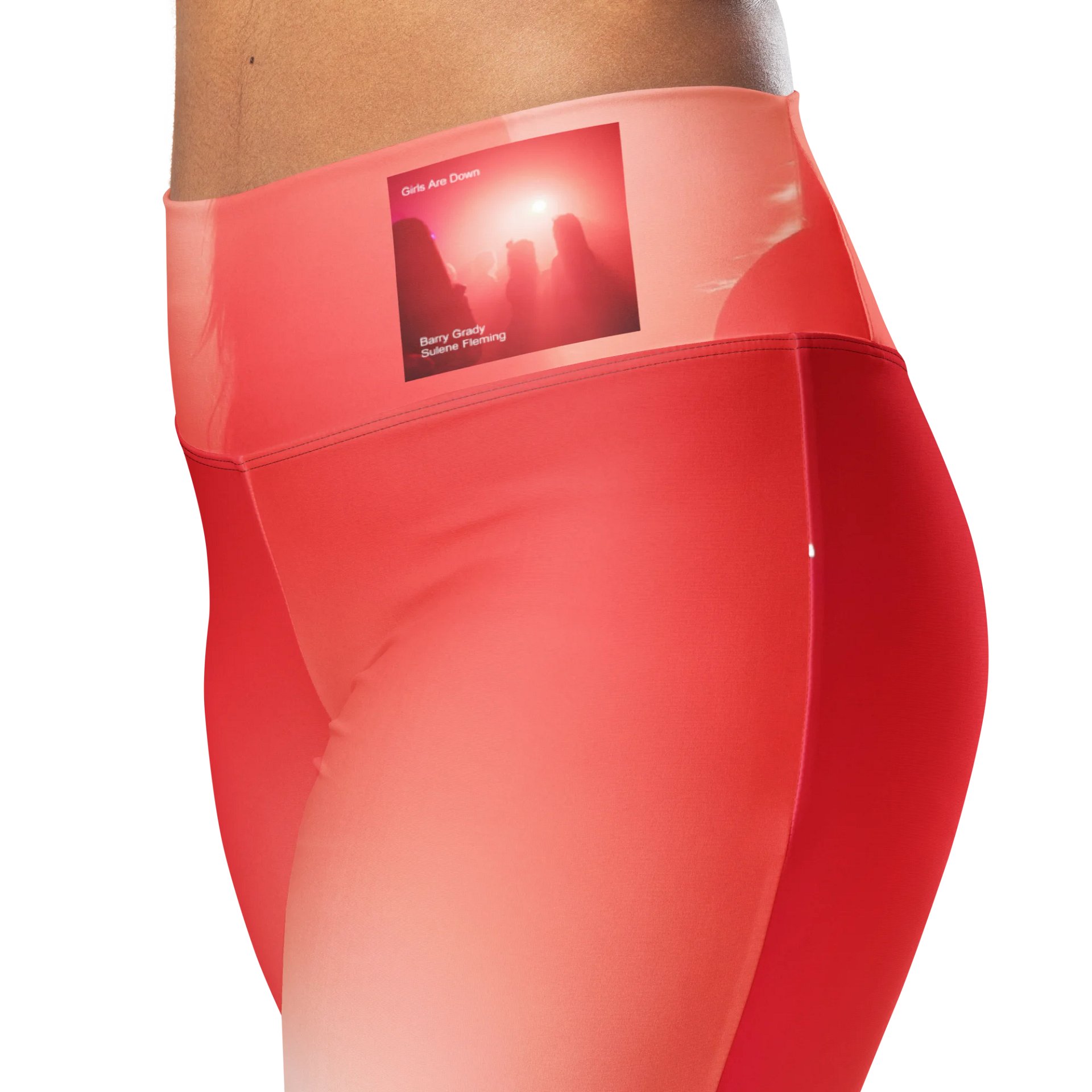 'Girls Are Down' EcoFlare High-Waisted Leggings product image (4)