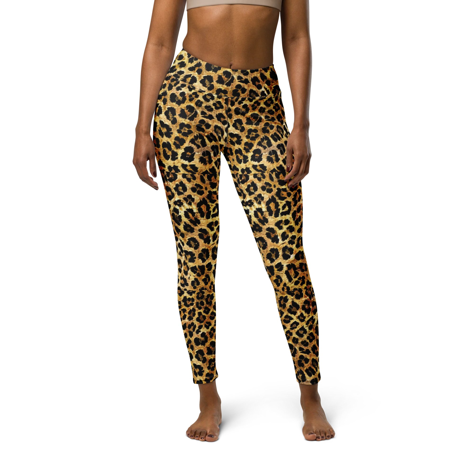 Fierce Catwalk Leopard Print Women’s Leggings product image (1)