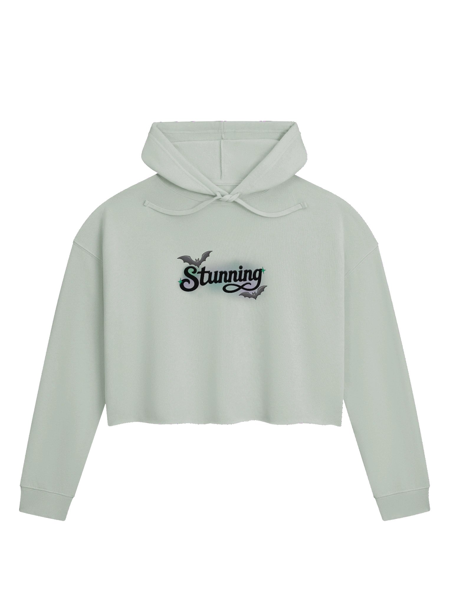 Stunning - Black Front Logo Cropped Hoodie product image (5)