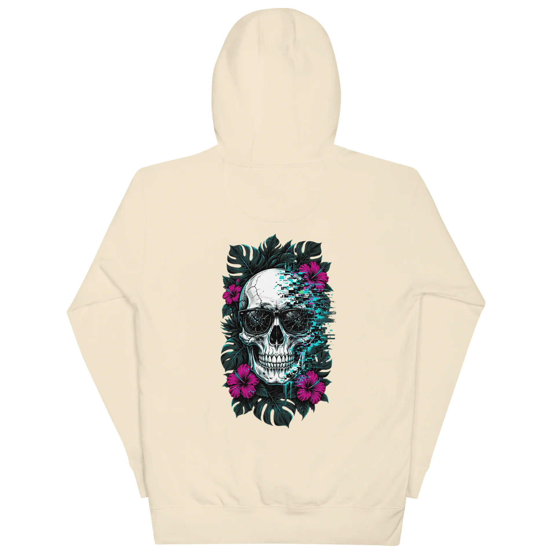 Neon Revenant Skull Glitch Premium Hoodie product image (5)