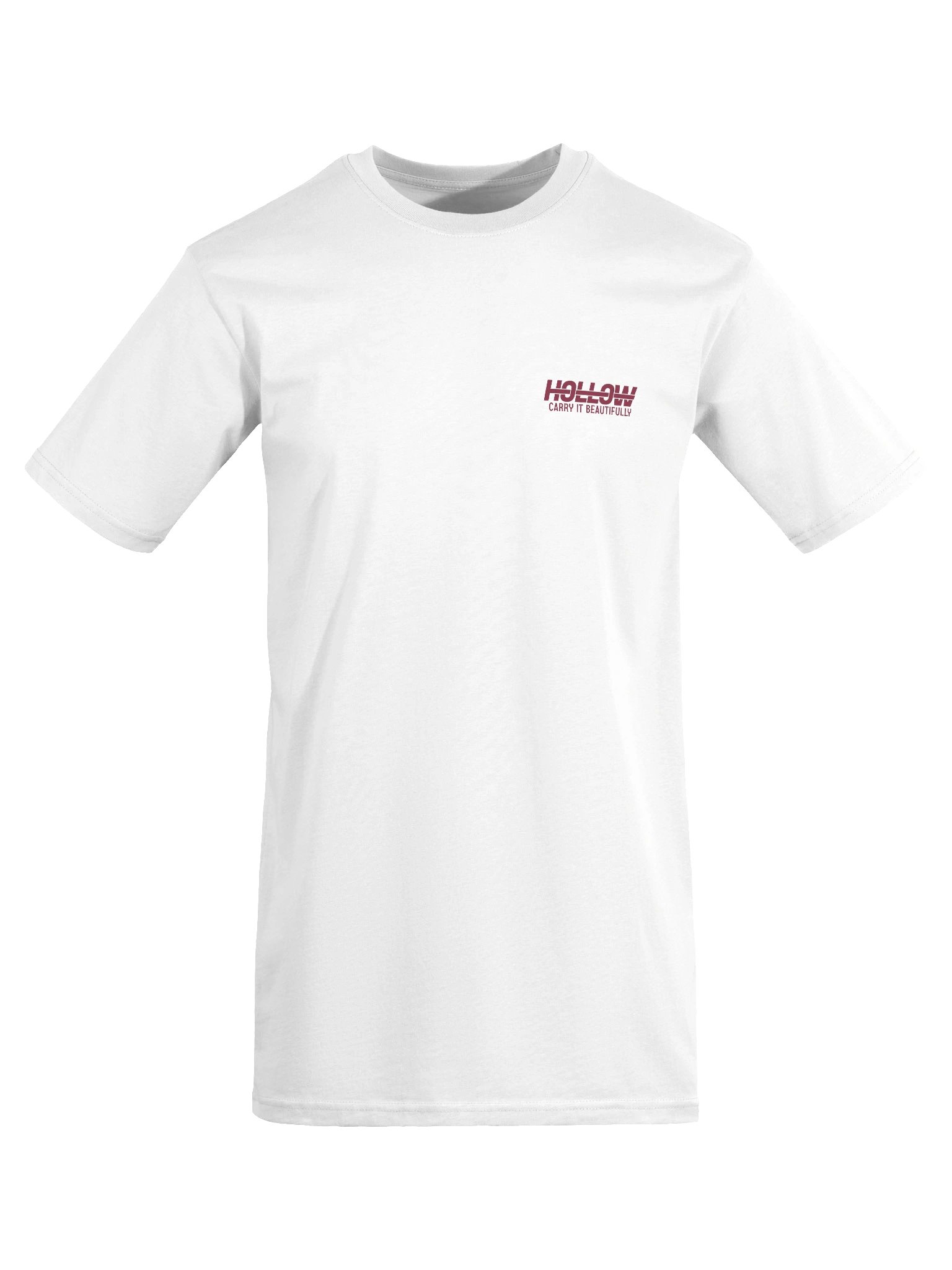 Hollow Maroon Staple Tee | Collection II product image (7)