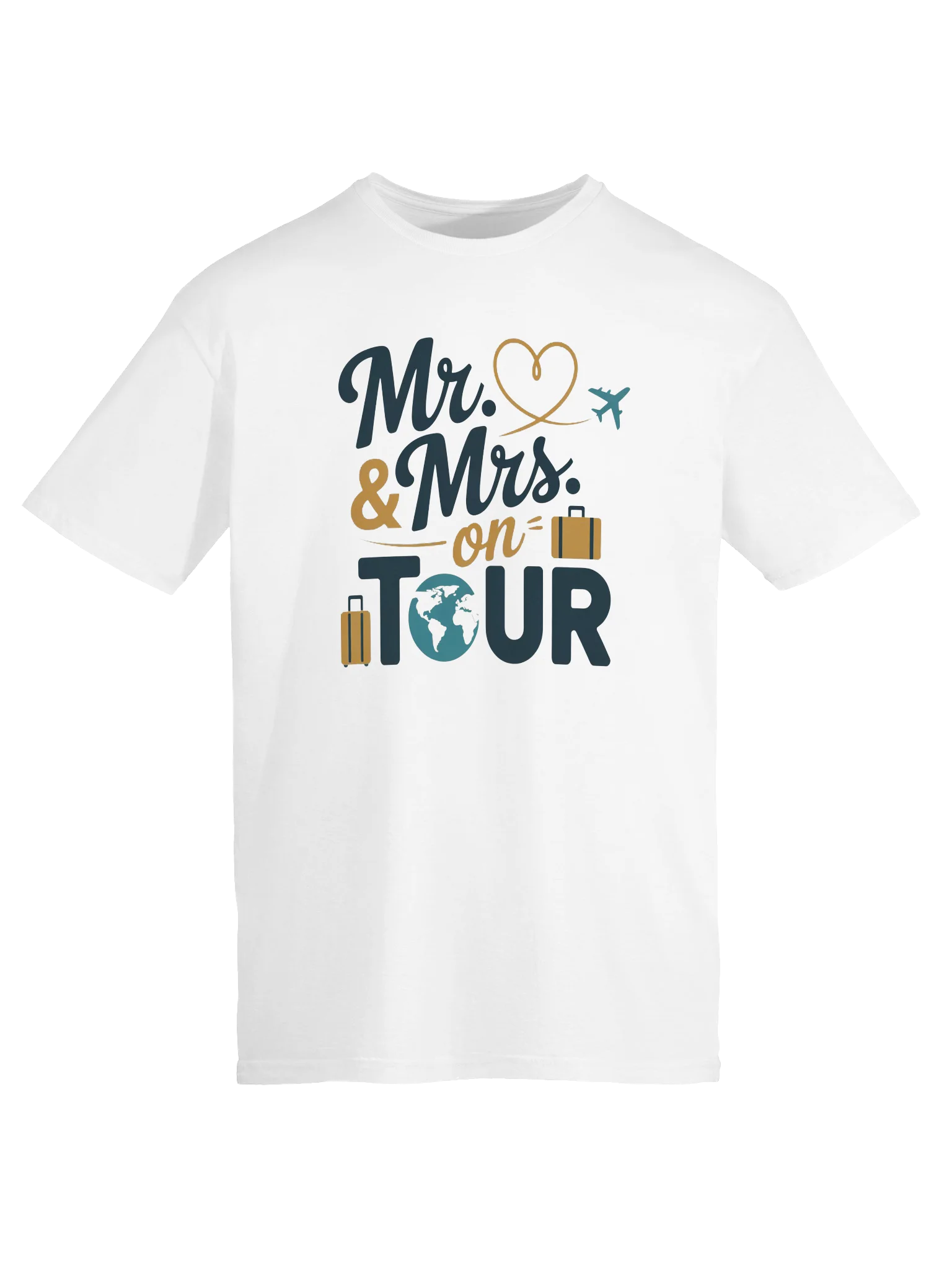 Mr. & Mrs. On Tour T-Shirt | Honeymoon Travel Tee product image (5)