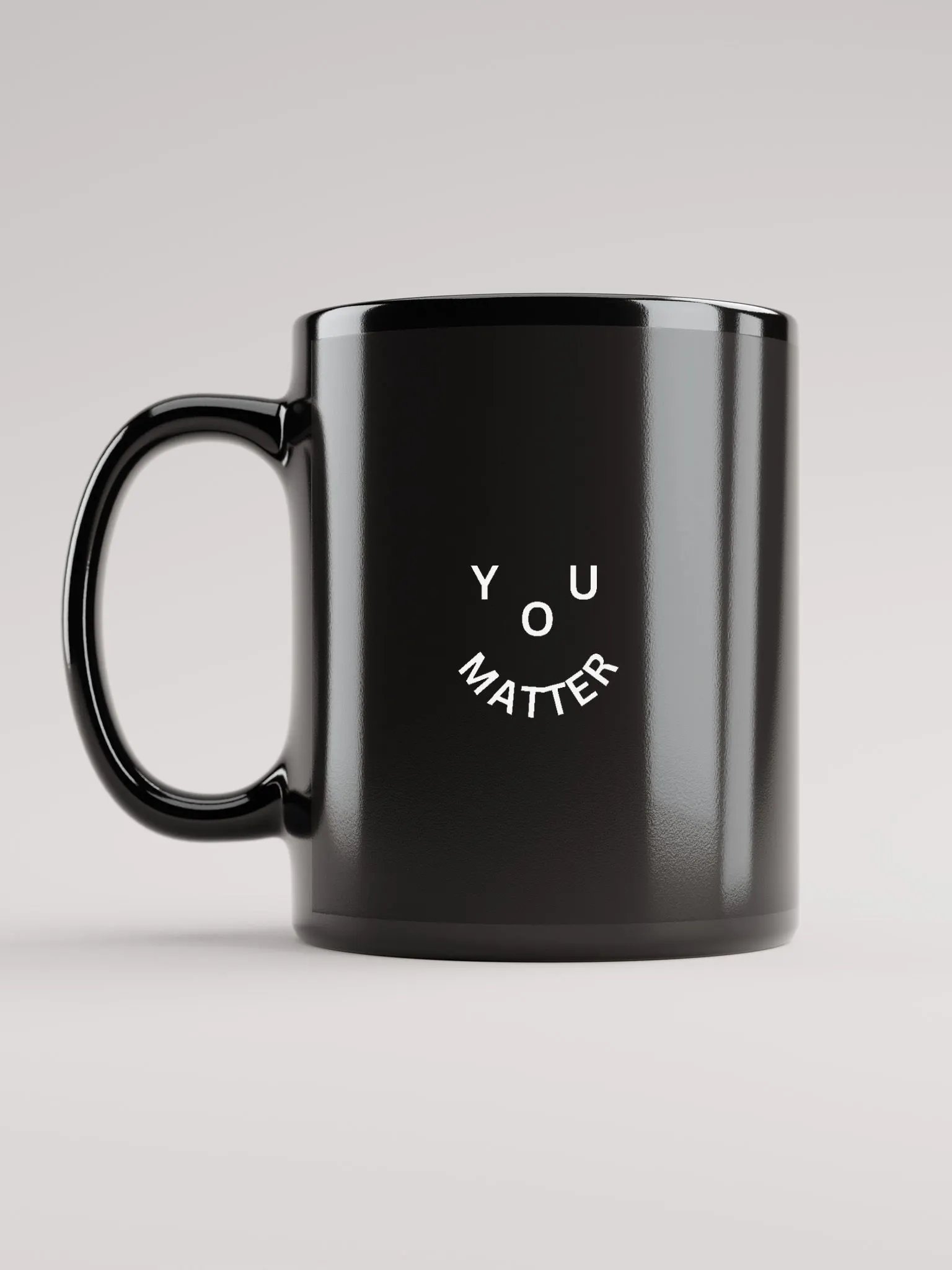 You Matter : - ) Black Mug - Mini Design product image (6)