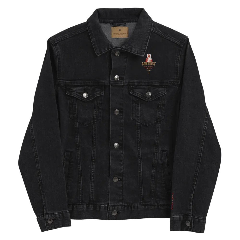 Divine Denim: GOD FIRST Jacket product image (10)