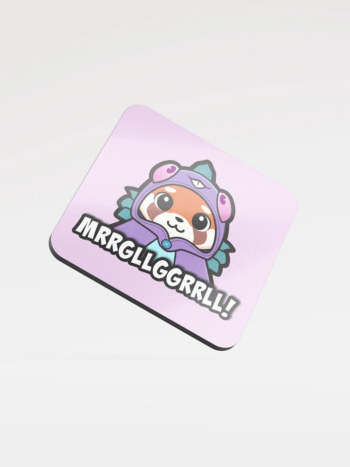 Mrrgllggrrll Murloc (Purple) - Glossed Cork Coaster product image (1)