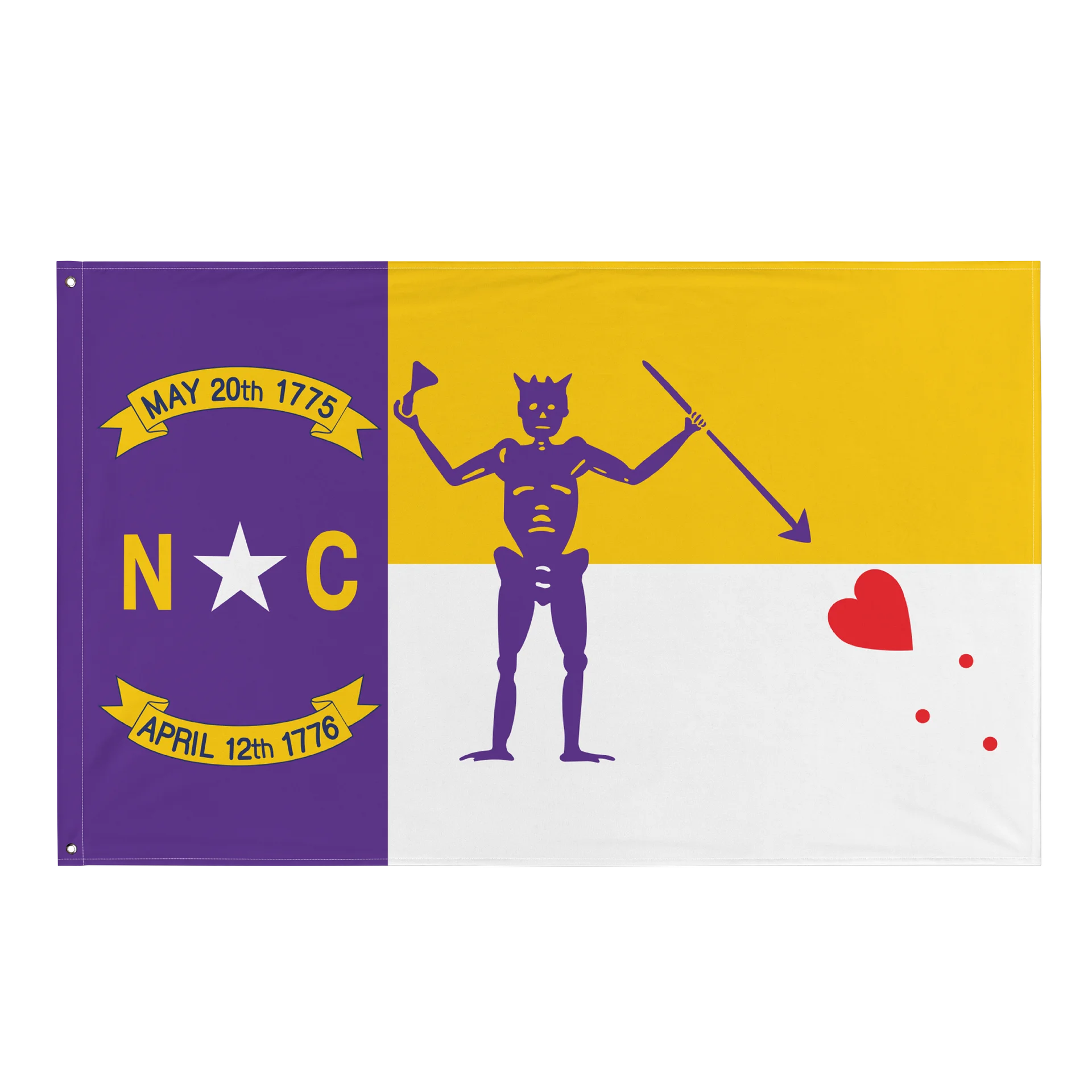 North Carolina Revenge Flag-Purple and Gold Edition product image (1)