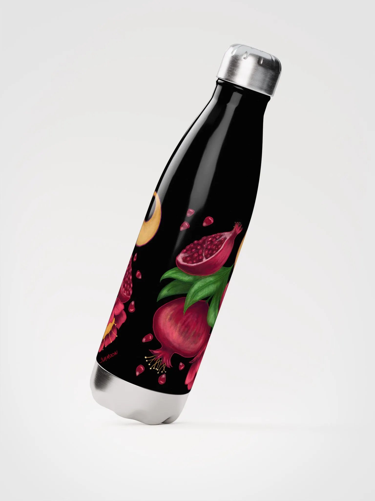 Pastel Poms Stainless Steel Water Bottle product image (3)