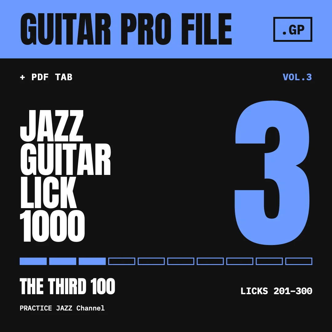 Jazz Guitar Licks 1000 – Vol. 3: Licks 201–300 (Guitar Pro) product image (1)