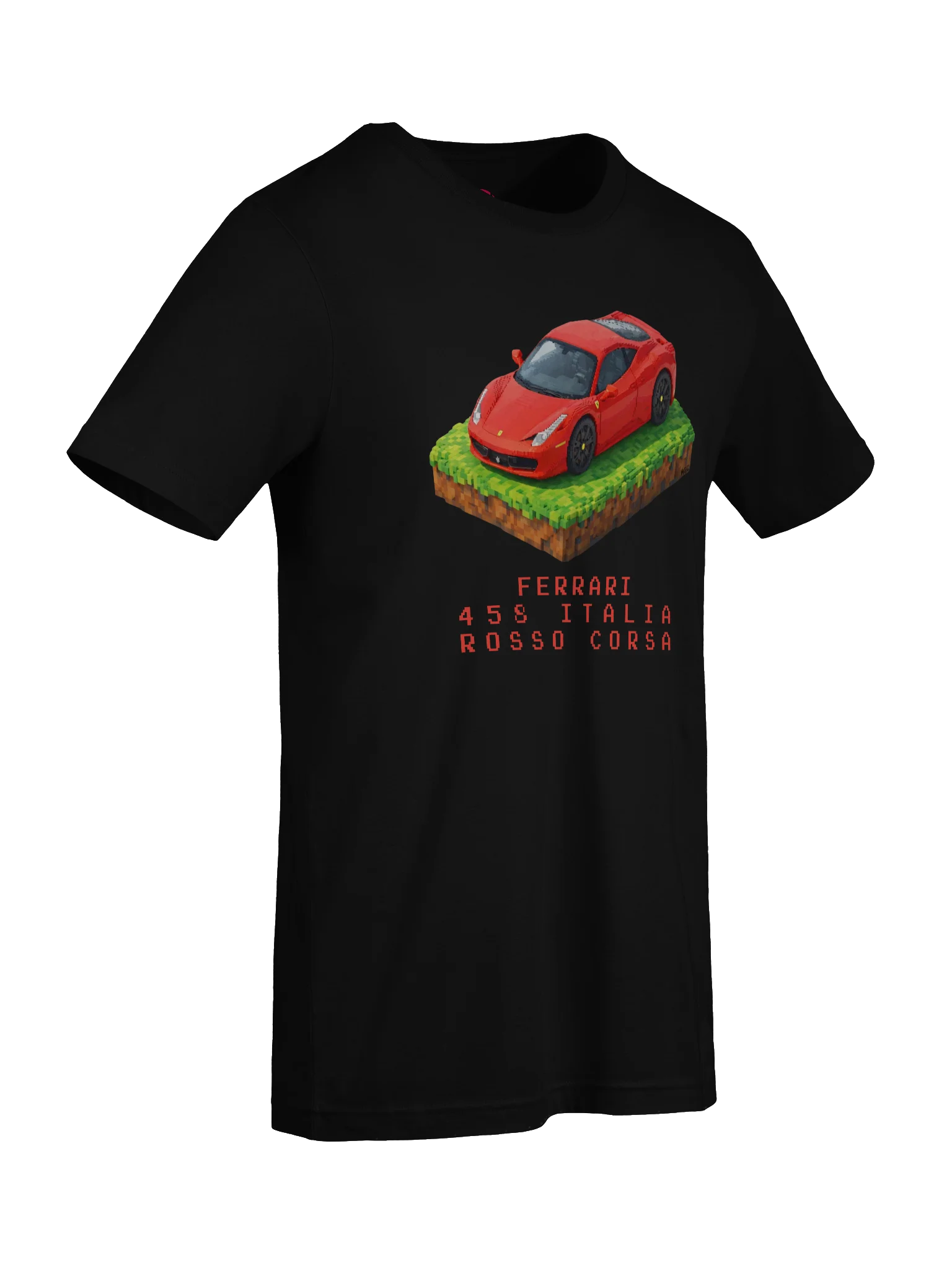 Rosso Corsa Red Ferrari 458 Italia Shirt (Pixel, Retro, Minecraft) product image (81)
