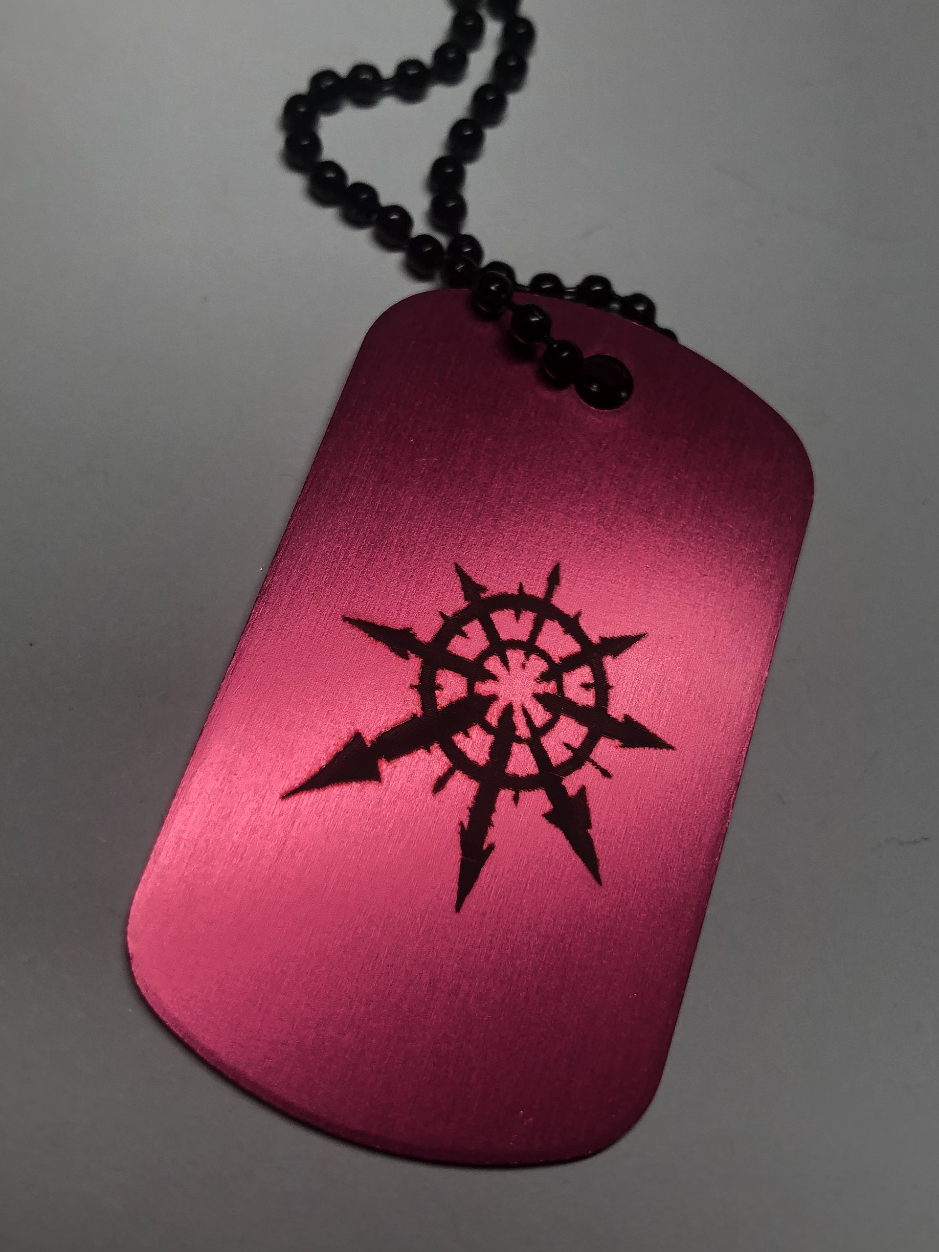 HERESY - Engraved Dog Tag Pendant Necklace product image (5)