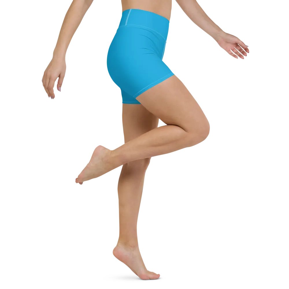 Sky Blue High-Waist Shorts product image (4)