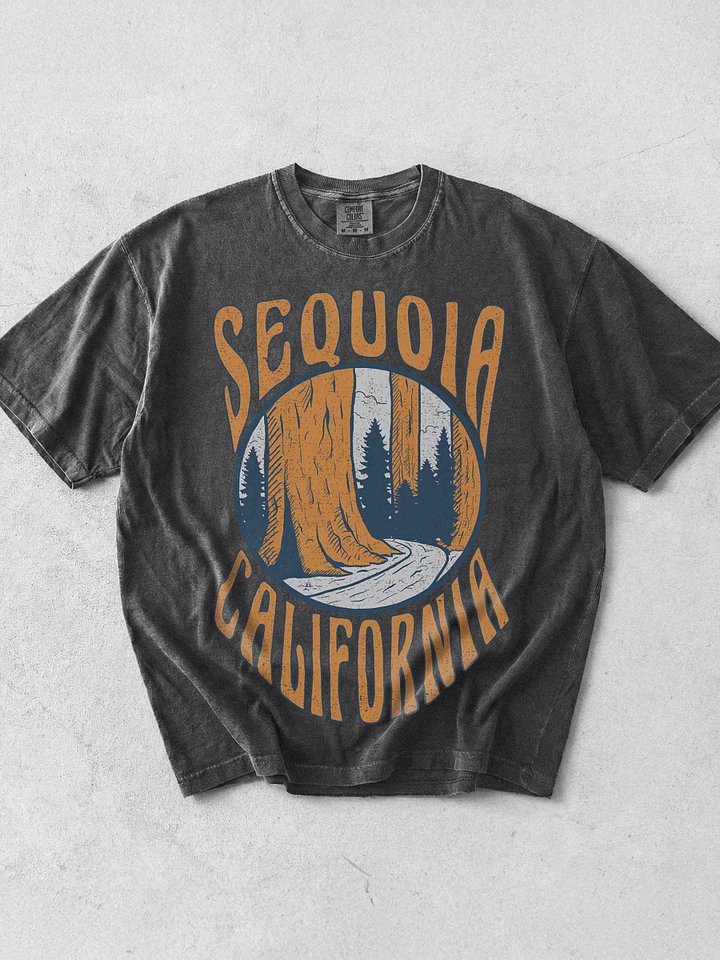 Sequoia California Shirt – Vintage Giant Tree Forest Retro Nature Travel Tee product image (1)