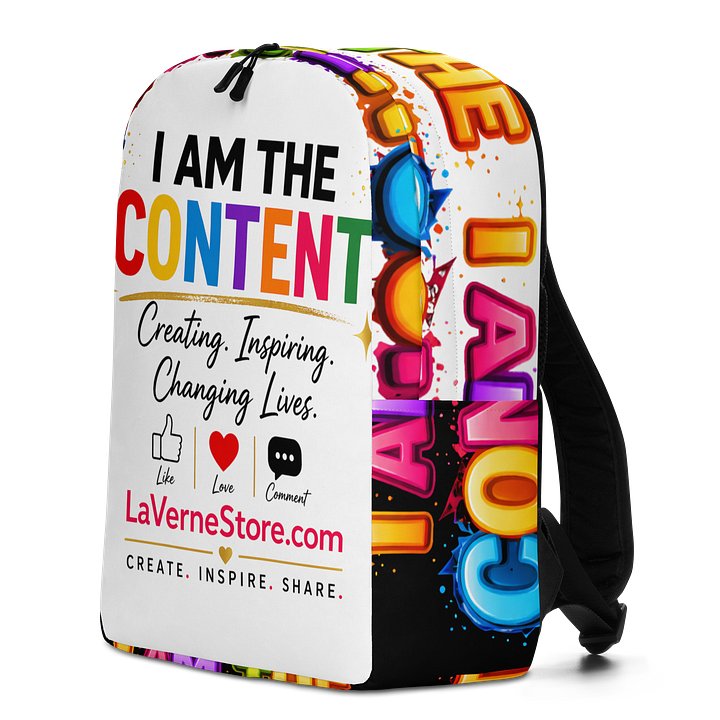Rainbow Content Heart Backpack product image (2)
