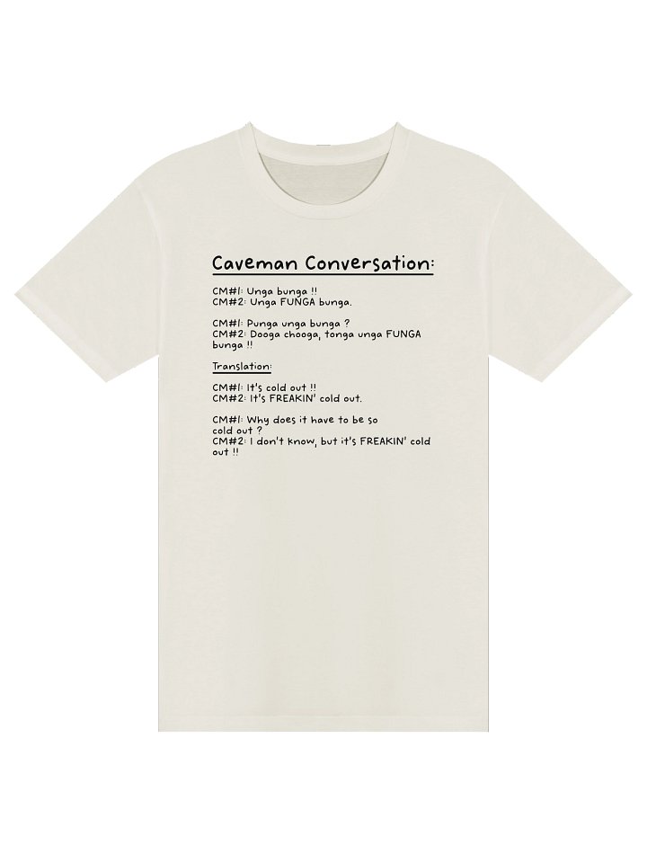 Caveman Conversation Unisex T-Shirt product image (1)