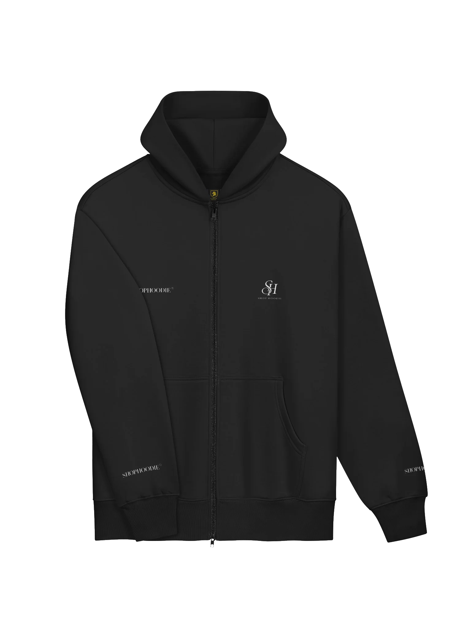 ShopHoodie® Elite Zip Hoodie — Elite White Print Edition product image (5)