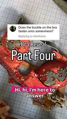 I am loving these questions! What else do you want to know about this leather quick release bra that I made?

#costumedesign
...