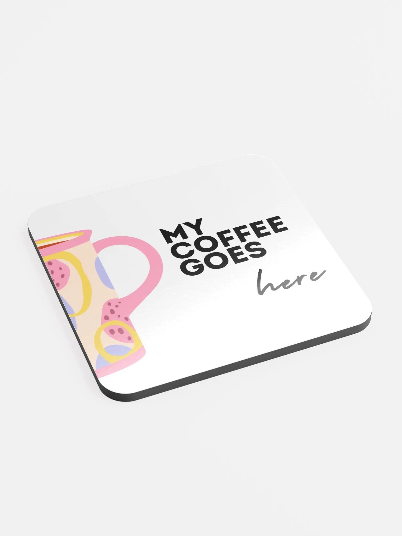 My Coffee Goes Here Coaster Set product image (2)