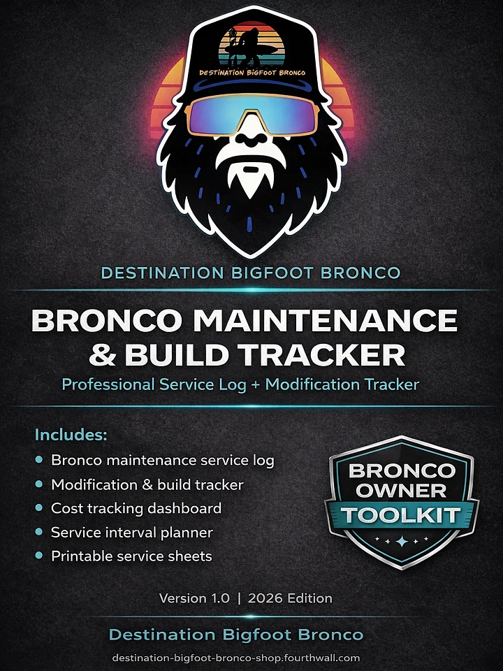 Tier 3 - Digital Download Bronco Pro Modder Toolkit Maintenance + Torque Spec Guide, & FORScan Modification System product image (1)