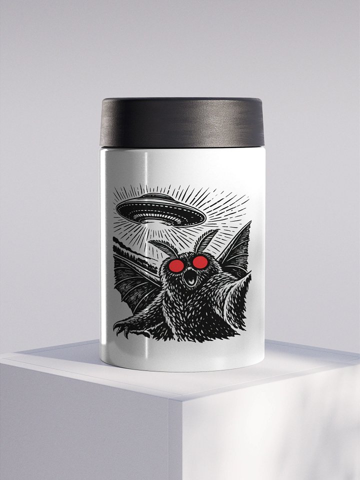 MOTHMAN SELFIE STAINLESS STEEL KOOZIE product image (1)
