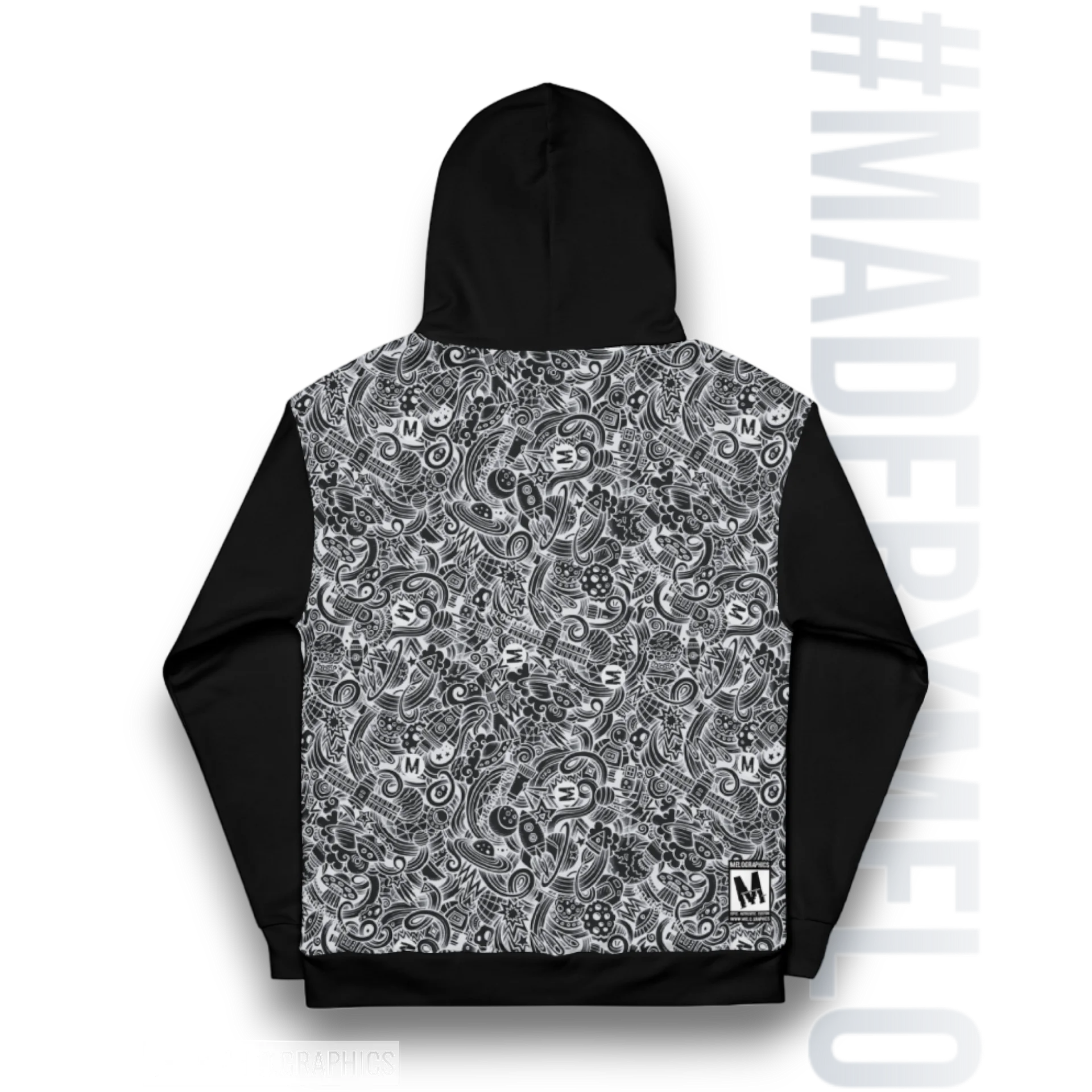 Dark Space Scribble - Ultimate Hoodie | #MadeByMELO product image (4)