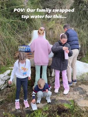We swapped tap water for this… 🚰💦 Our new fave weekly ritual is to go collect spring water as a family. Have you ever tried spring water before? 