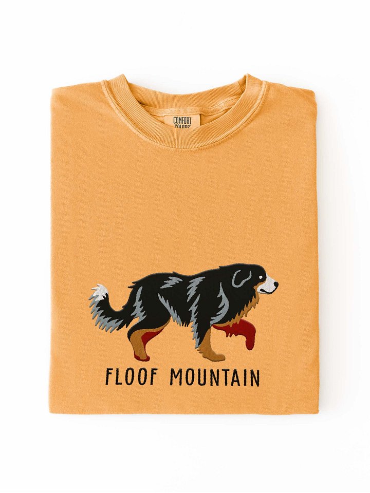 Floof Mountain T-Shirt(Embroidered) of a Great Pyrenees(Black & Tan) product image (1)