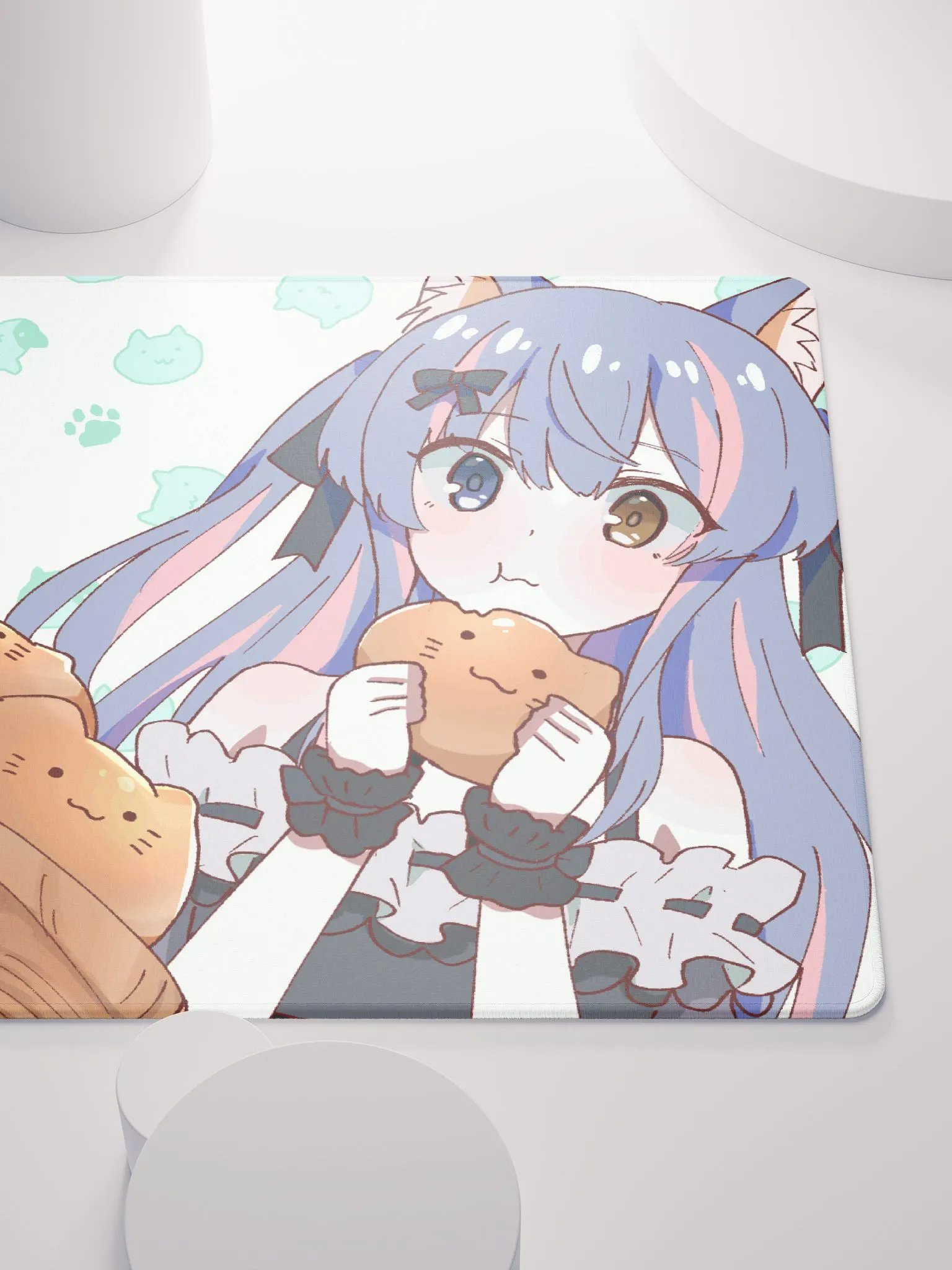 Neko Eating Mousepad product image (5)