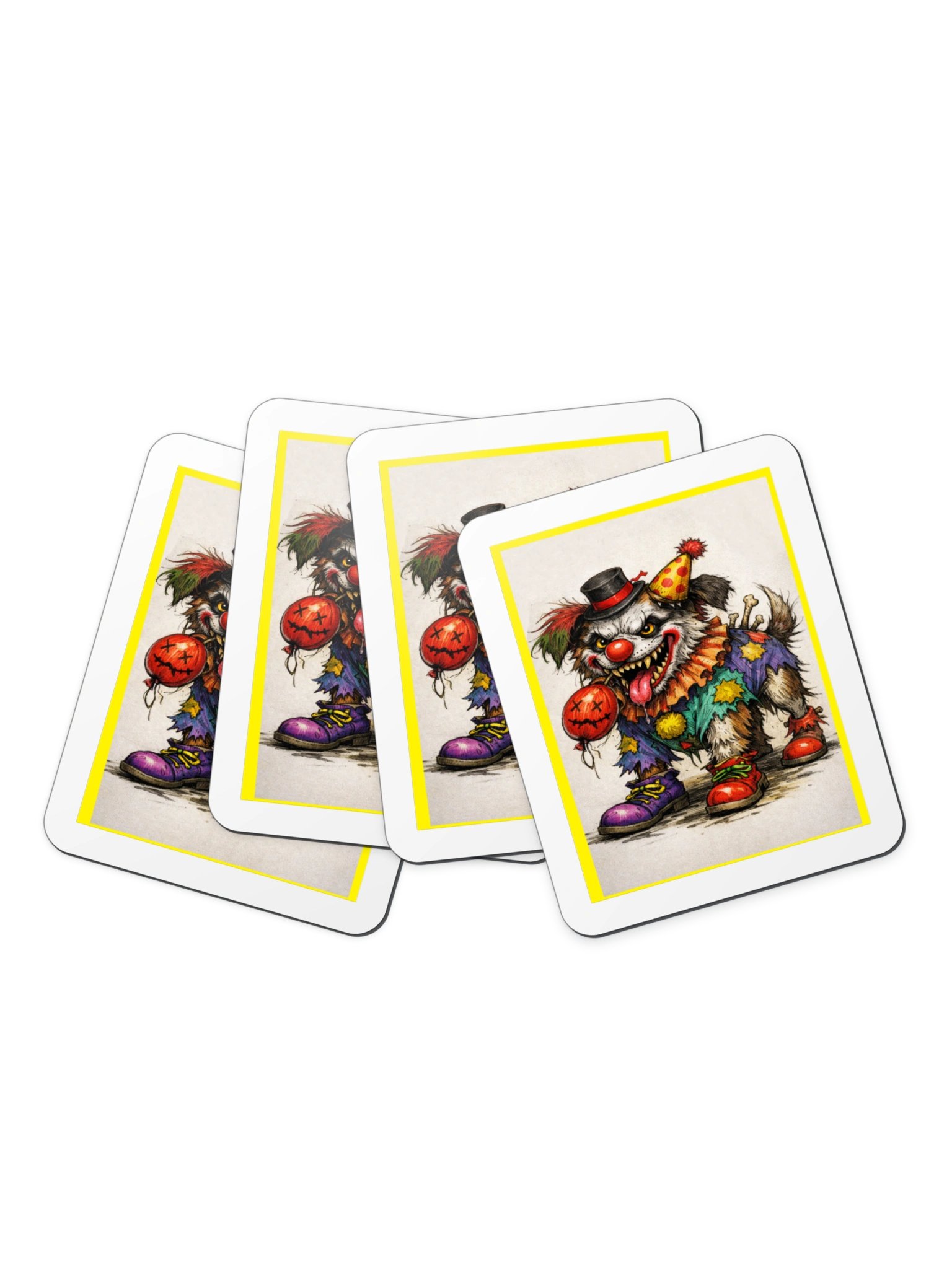 Spooky Clown Dog Die-Cut Magnet product image (7)
