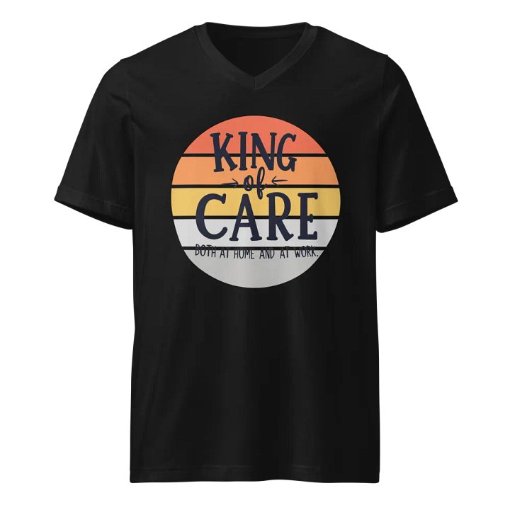 King of Care V-Neck Tee product image (1)