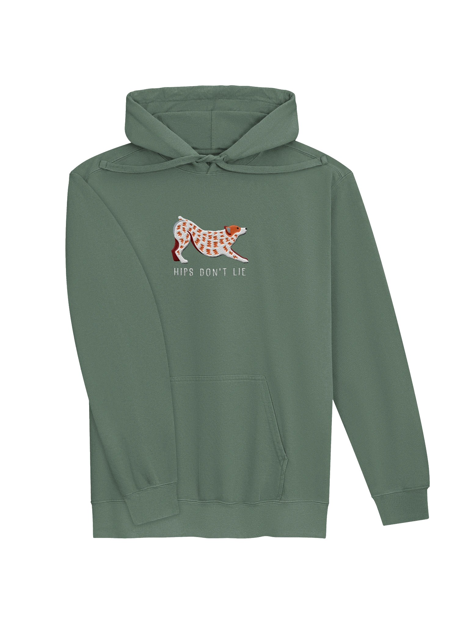 Hips Don't Lie Premium Hoodie (Embroidered) of an Australian Cattle Dog(Red Heeler) product image (11)