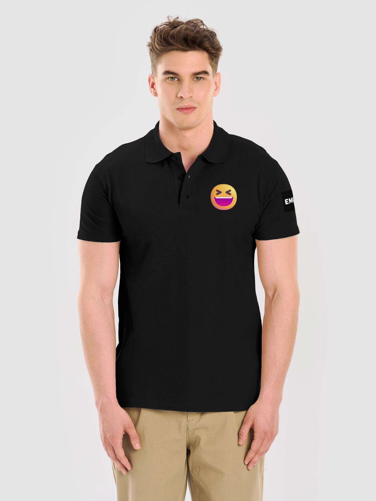 Grinning Squinting Face Polo Shirt product image (21)