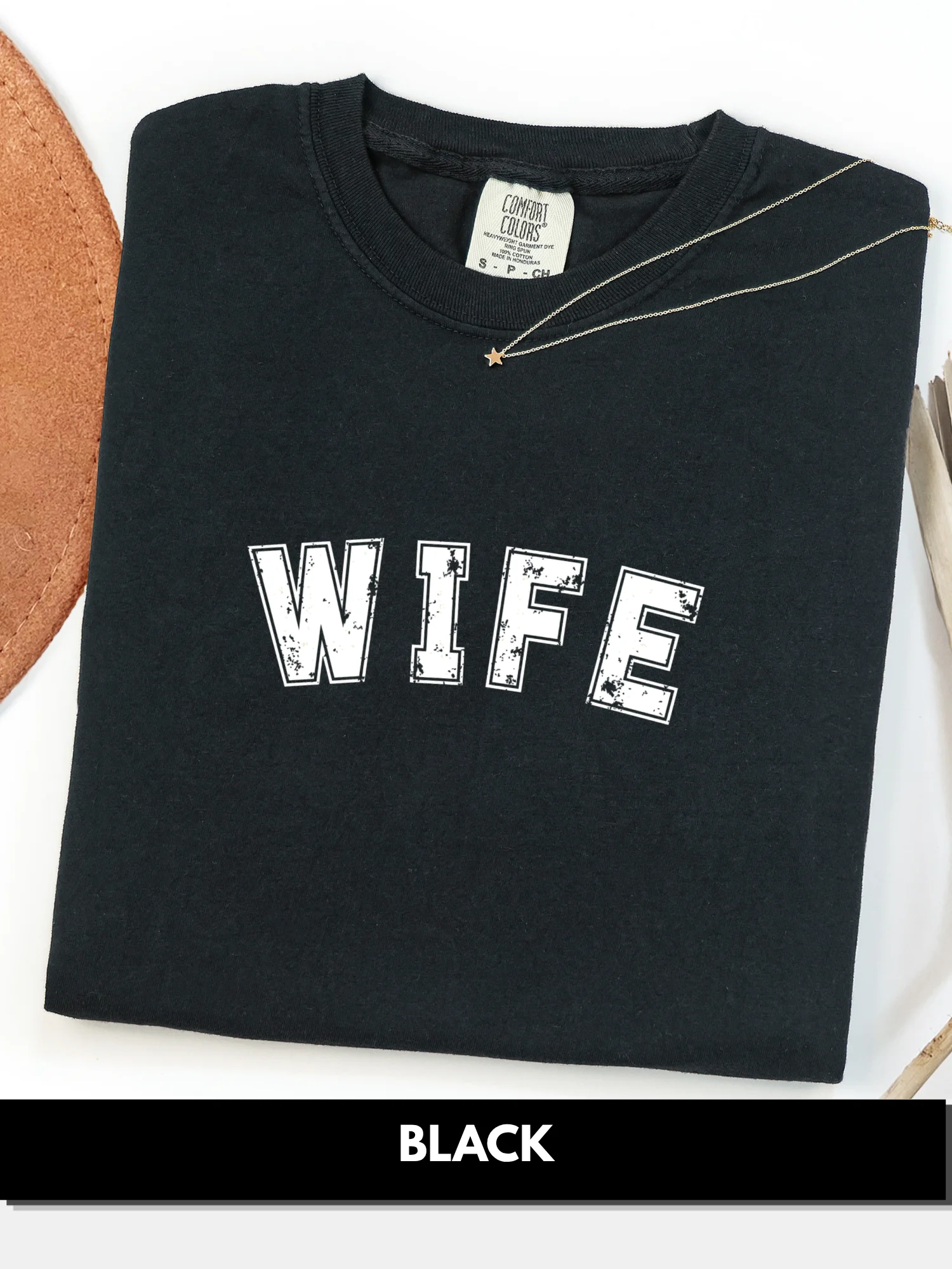 WIFE Distressed Typography Tee product image (2)