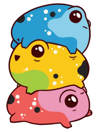 sticker : pride frogstack product image (1)
