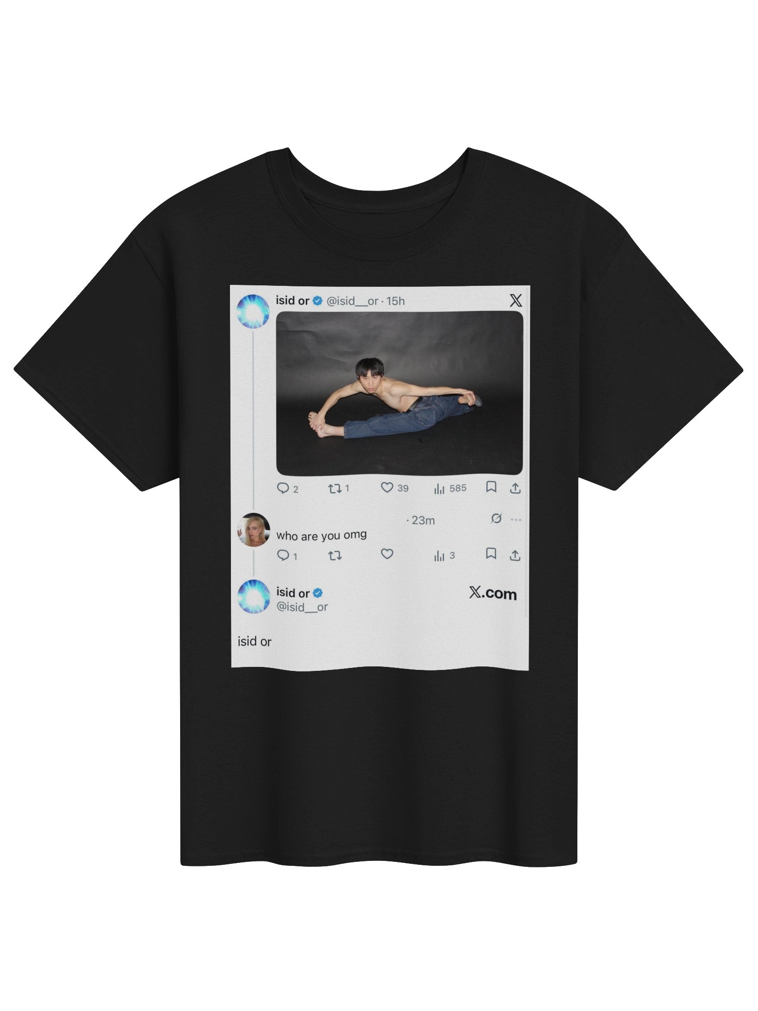 "Who are you?" T-Shirt [Black] product image (1)