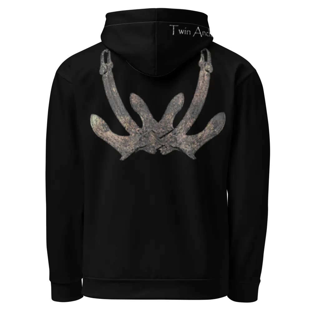 2 Anchor (Black) – Performance Marine Wear | Twin Anchor Apparel North Current Line product image (1)