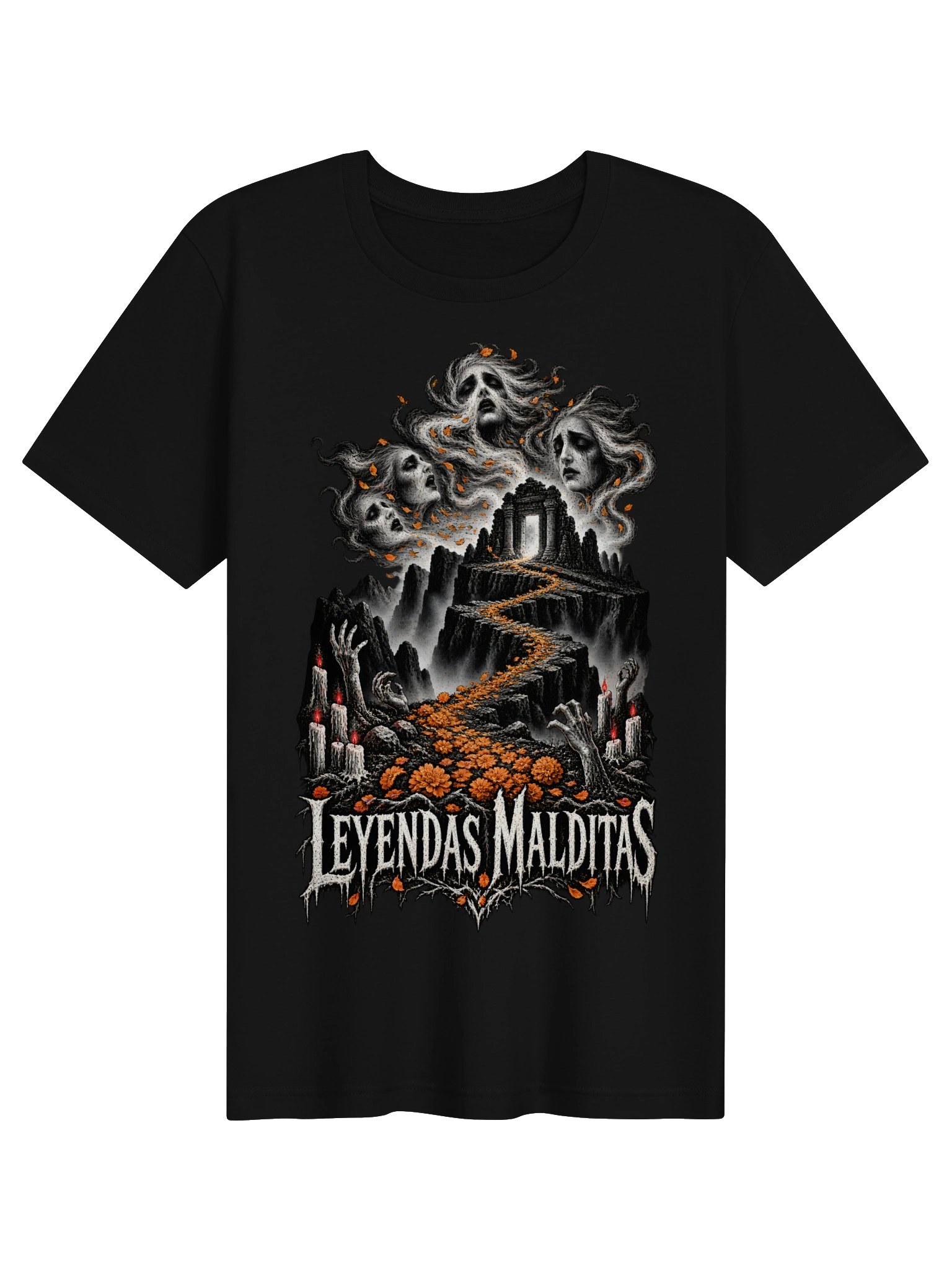 El Camino de Cempasúchil – Día de Muertos Horror Design | Leyendas Malditas product image (1)