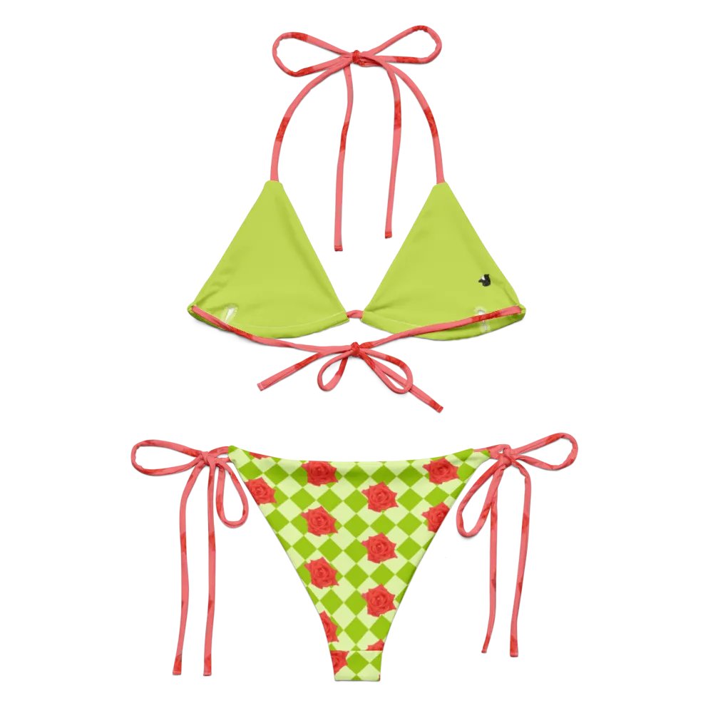 Rosy string bikini {honeydew} product image (4)