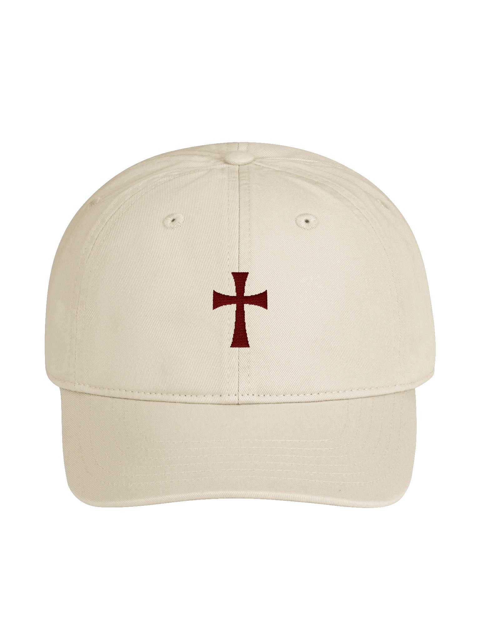 The Standard Dad Hat / Stone & Red product image (1)