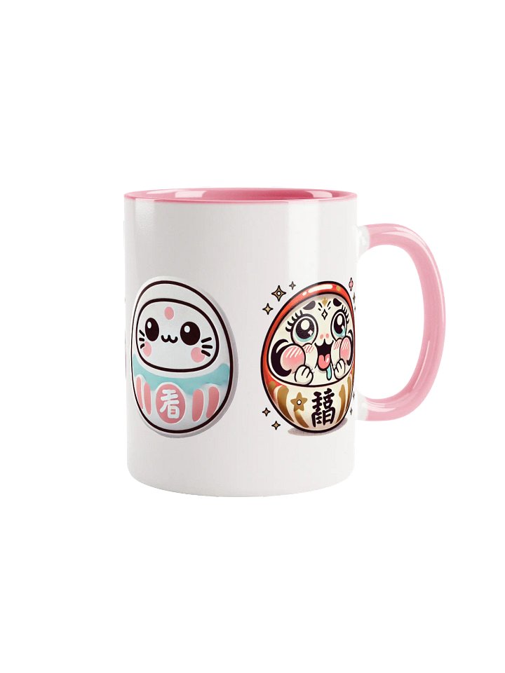 Whimsical Daruma Characters Ceramic Mug product image (1)