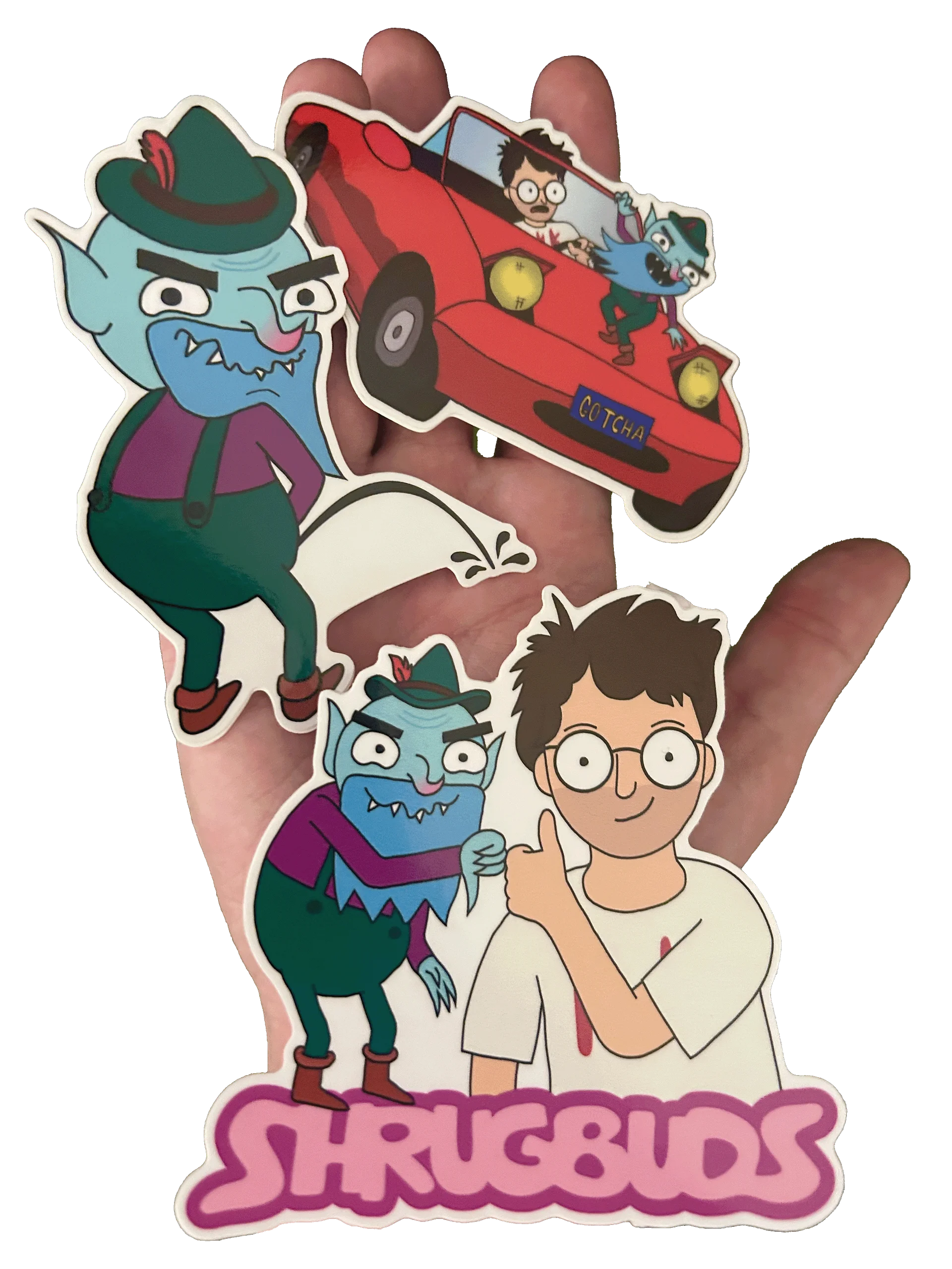 Shrugbuds 3-Sticker Pack product image (6)
