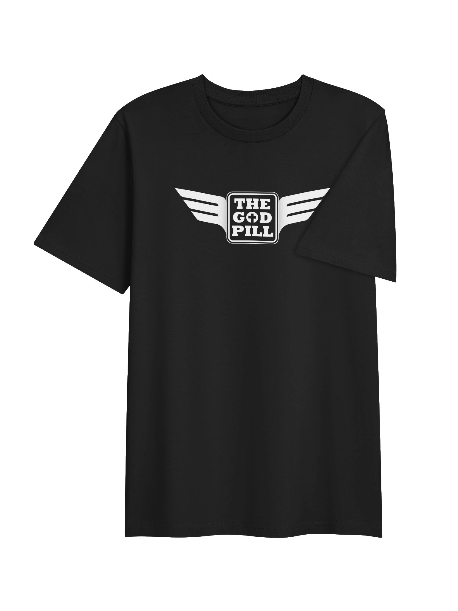 The God Pill 100% Organic Cotton Emblem Tee — Center Chest (Printed) product image (8)