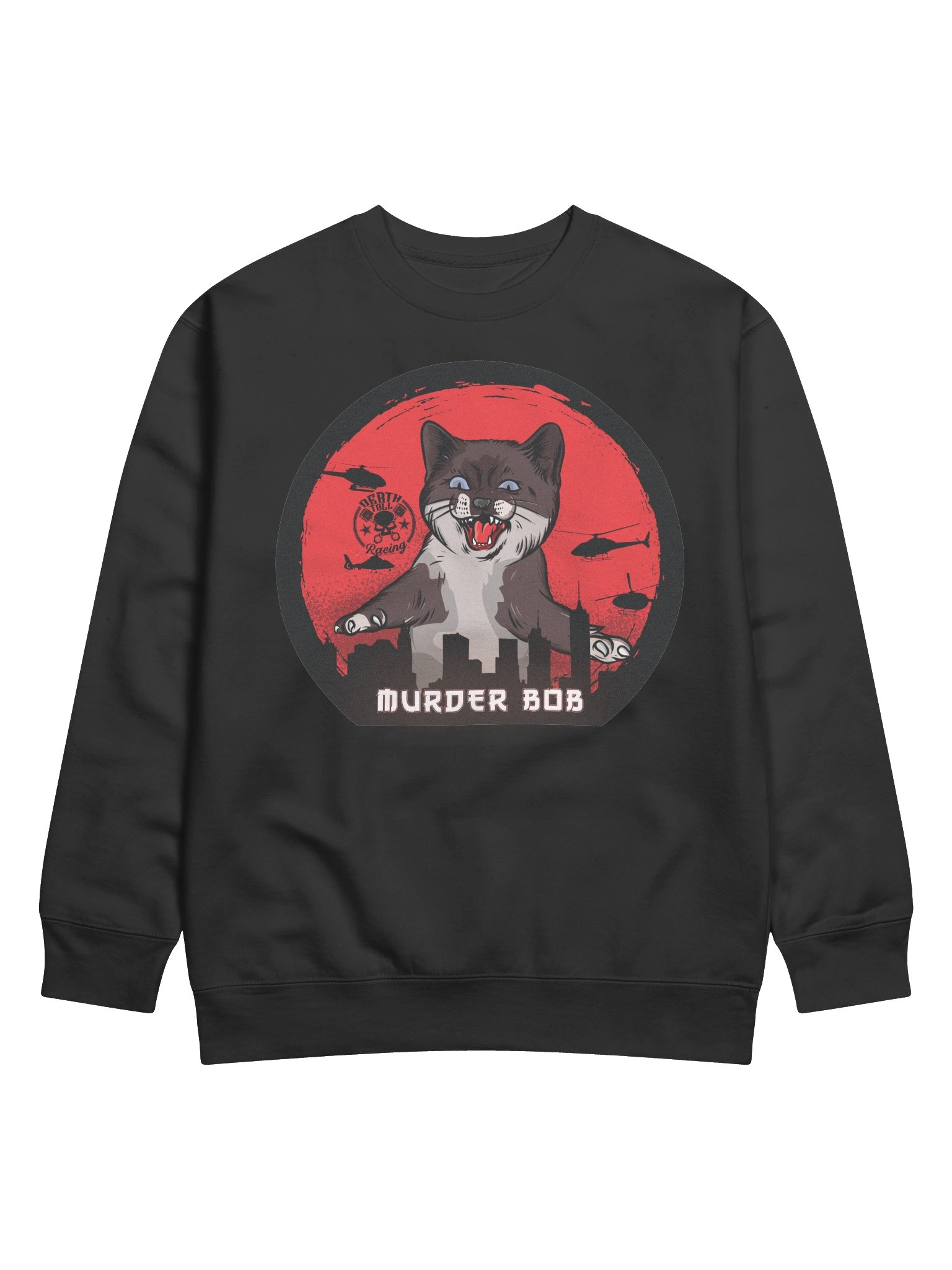 Murder Bob as CatZilla Cityscape Sweatshirt product image (1)
